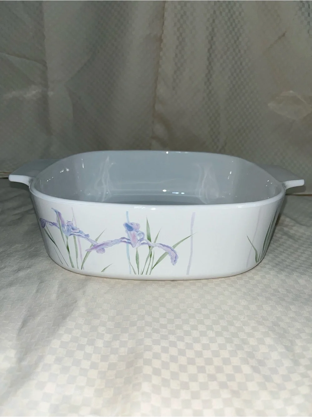 Vintage CorningWare Pastel Bouquet A-2-B 2 Liter Round Casserole Dish